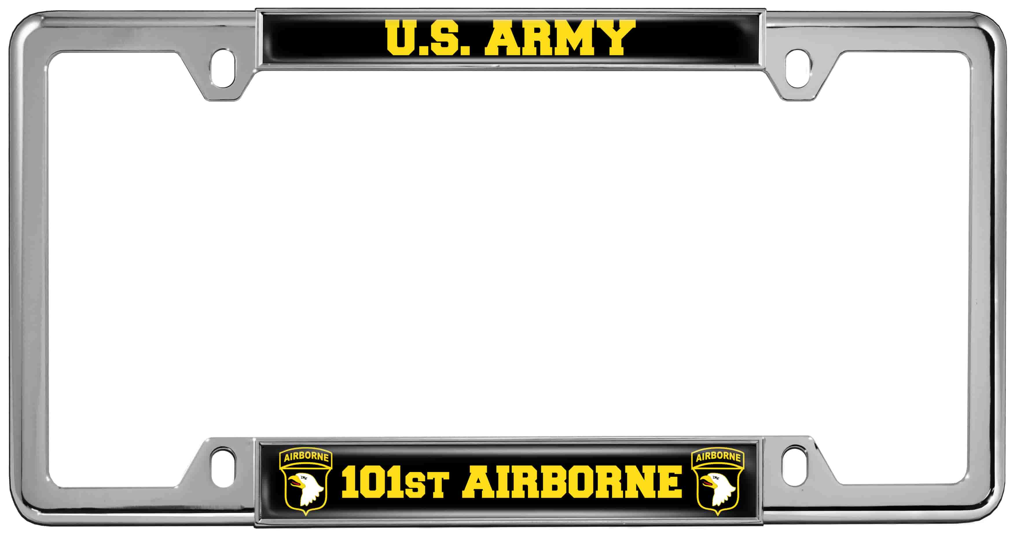 U.S. Army 101st Airborne - Car Metal License Plate Frame
